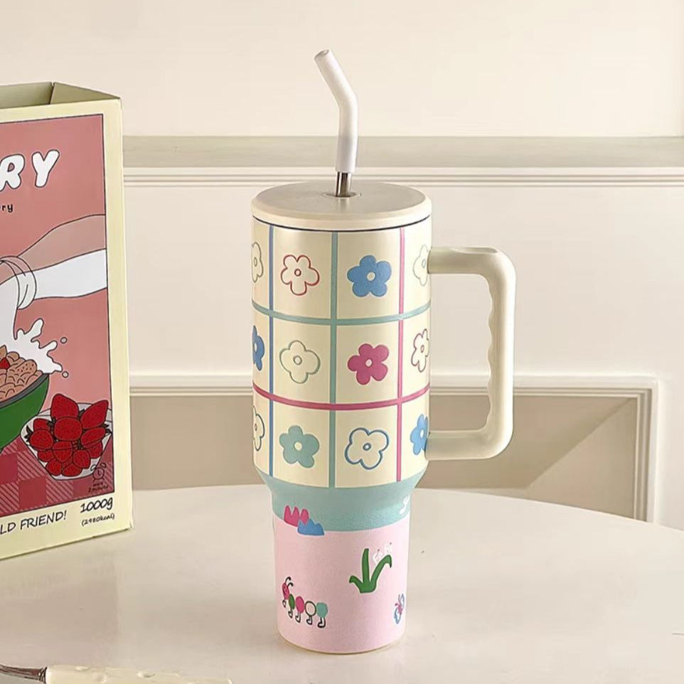 Ton Large Ice Cup Straw Insulated Mug