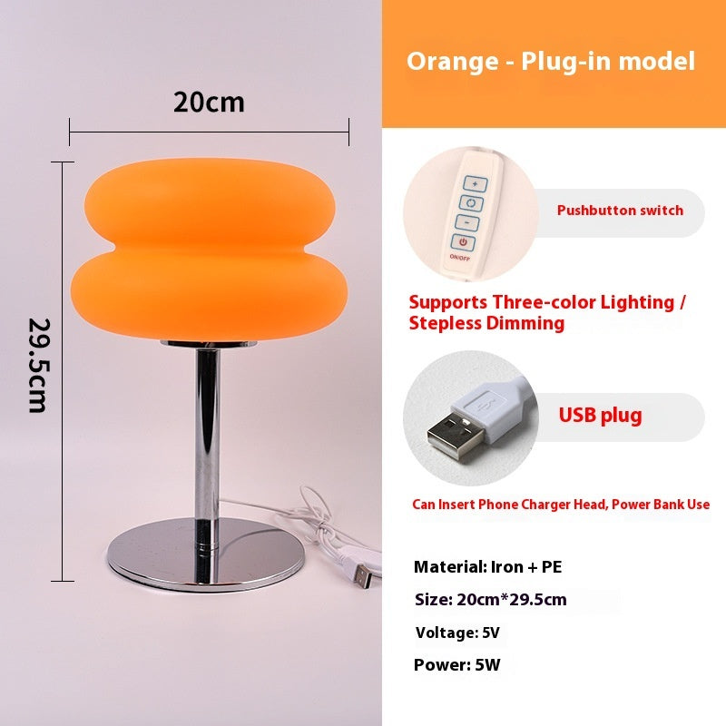 Egg Tart Table Lamp Nordic Bauhaus Antique Style Living Room