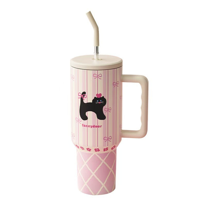 Ton Large Ice Cup Straw Insulated Mug